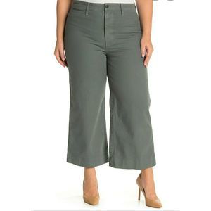 Madewell Emmett Wide-Leg Crop Pants ArchitectGreen